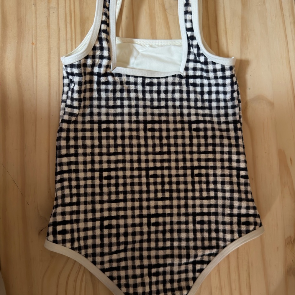 Monday Swimwear Mini Corfu One piece Black Gingham
